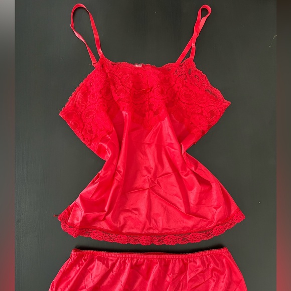 Vintage Lingerie Slip Set Top and Skirt - Picture 2 of 8